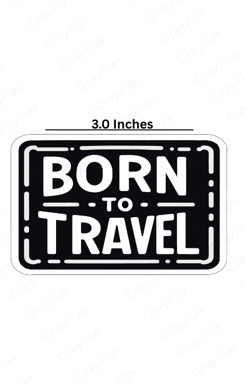 Universal Sticker Compatible with Laptop, Helmet, Bike, Car, Water Bottle, Phone & Travel Accessories | Made in Premium Vinyl with FPF (Fade Protection Film),  Waterproof, Precut Sticker, Pack of 1